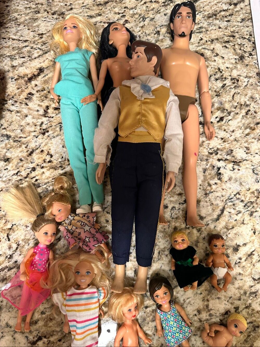 Barbie Bundle Nurse Princess Jasmine Flynn Ryder Beauty and the Beast